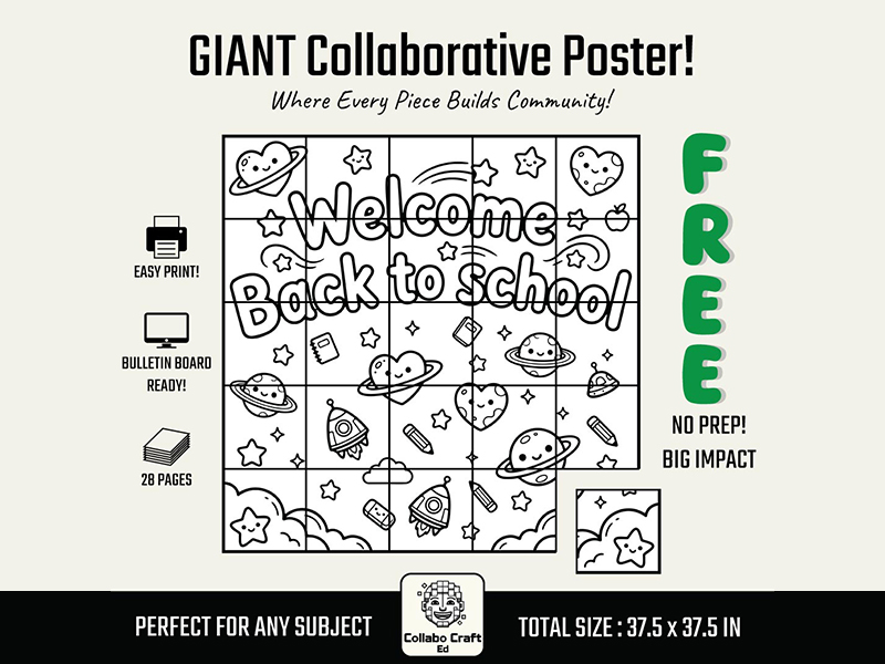 FREE Back to School Collaborative Poster
