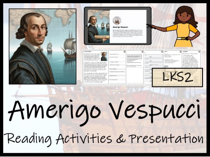 Amerigo Vespucci Reading Comprehension Activities | Year 3 or Year 4
