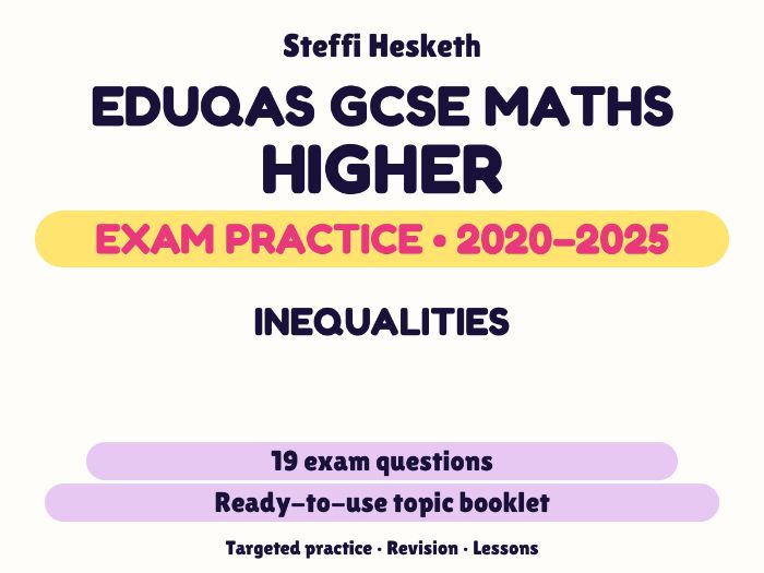 Eduqas GCSE Maths Higher: Inequalities Exam Questions | 2020-2025