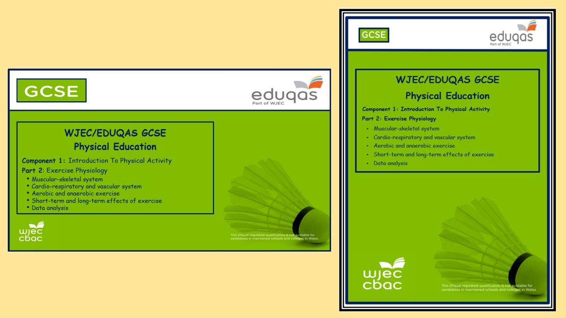 Eduqas - GCSE Physical Education - Exercise Physiology PowerPoint and Work Booklet(Part 2)