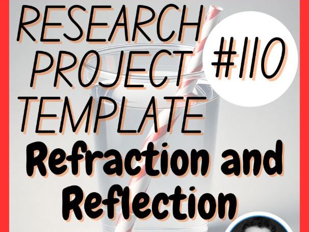 Refraction & Reflection | Physics Research Project Template | Digital + Print