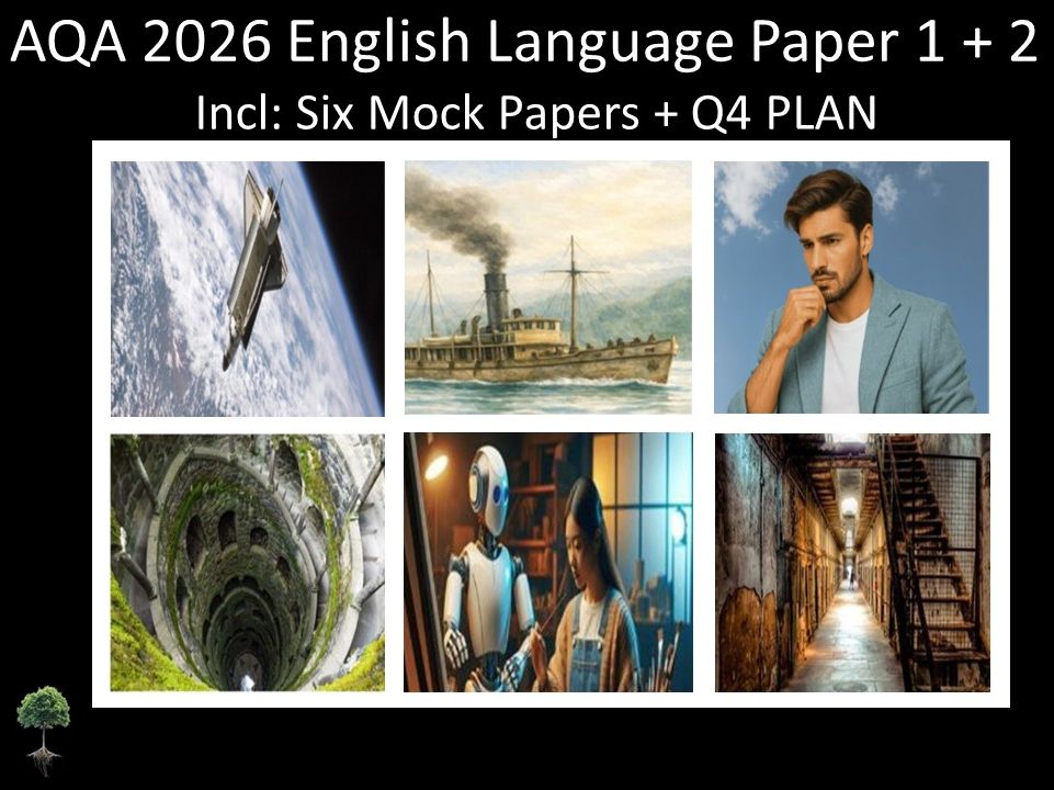 Six AQA 2026 GCSE English Language Paper 1 + 2 Mocks | Q4 Plan ...