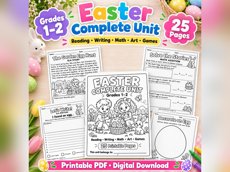 Easter Complete Unit Grades 1-2