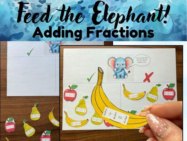 Feed the Elephant! Adding Fractions