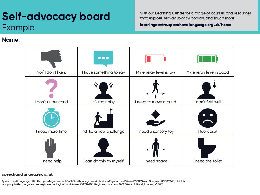 Self-advocacy board