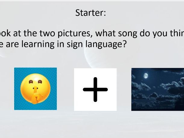 Silent night sign language lesson