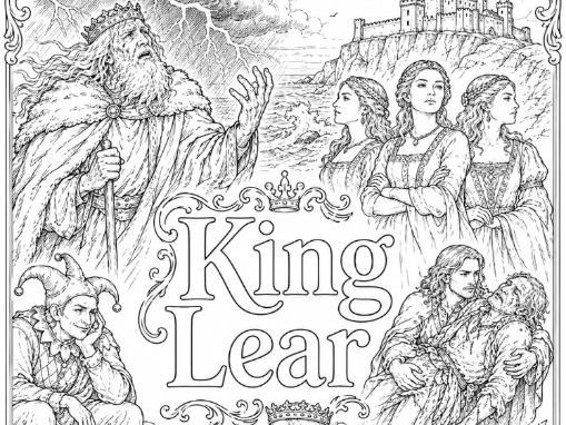 Shakespeare's King Lear Mindful Colouring Sheet
