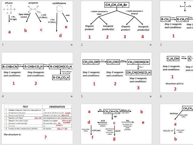 AS level Organic synthesis quiz