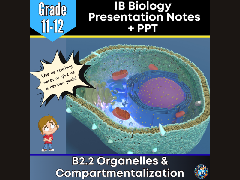 IB DP Biology B2.2 Organelles Teaching Notes & PowerPoint 2026