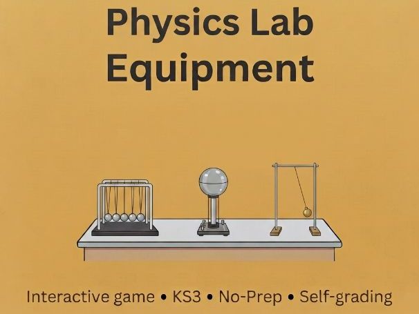 Physics Lab Equipment Interactive Game