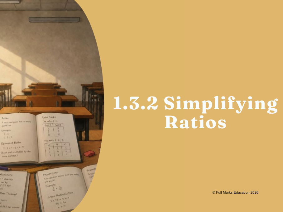 IB Maths MYP Year 1, Unit 3 - 1.3.2 Simplifying Ratios