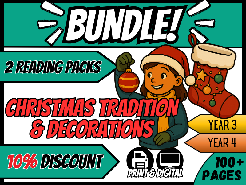 Christmas Traditions & Decorations | Reading Comprehension | Year 3/4