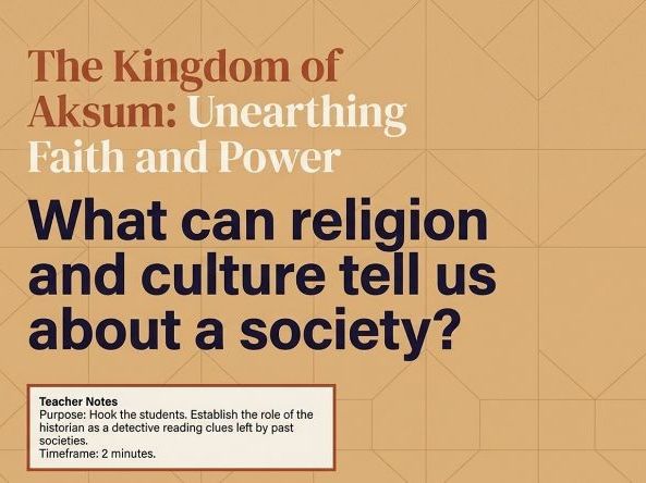 Ancient Africa – Beliefs, Culture and Knowledge Systems (Year 7 History) Lessons and Activities