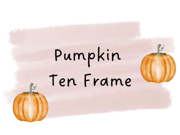 Pumpkin Ten frame