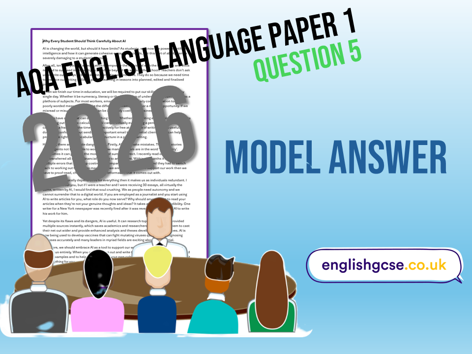 AQA English Language Paper 1 Q5 2026