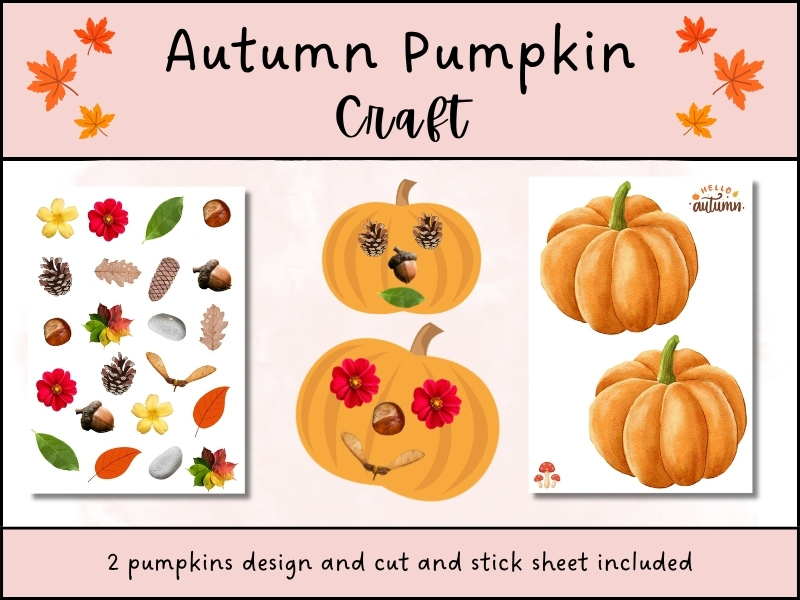 Autumn Pumpkin Craft – Cut and Stick EYFS Activity