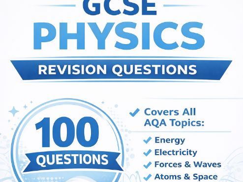 GCSE Physics Revision Workbook – 100 Exam Questions + Answers | AQA Physics