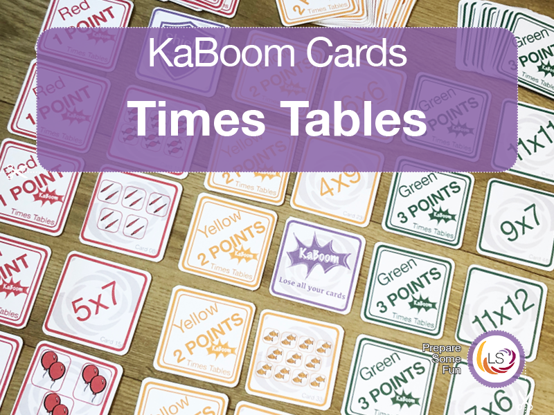 Times Tables | KaBoom Card Game