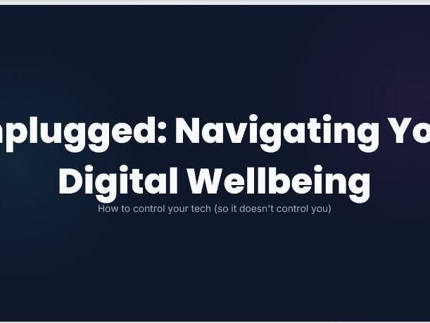 Digital well being and smartphone management lesson