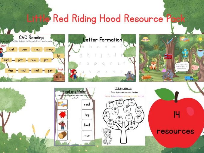 Little Red Riding Hood EYFS Phonics and Writing Pack