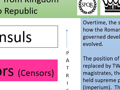 Rome - The Seven Kings and from Kingdom to Republic