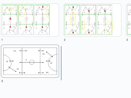 Netball Positions visual aid cards