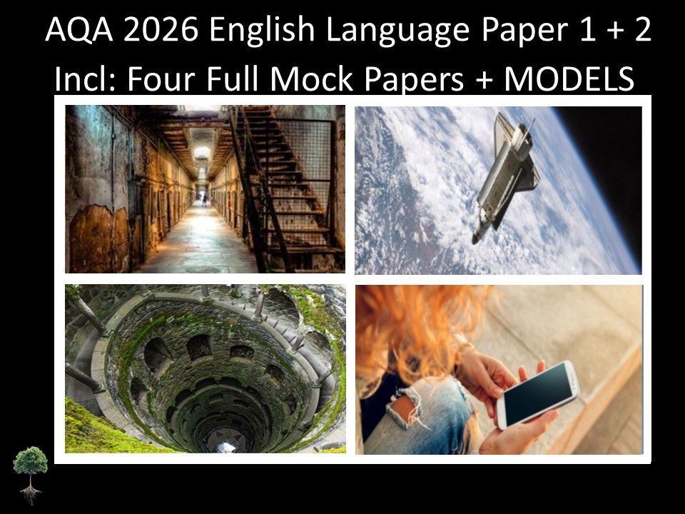 Four AQA 2026 English Language Paper 1 + 2 Full Mocks | MODELS
