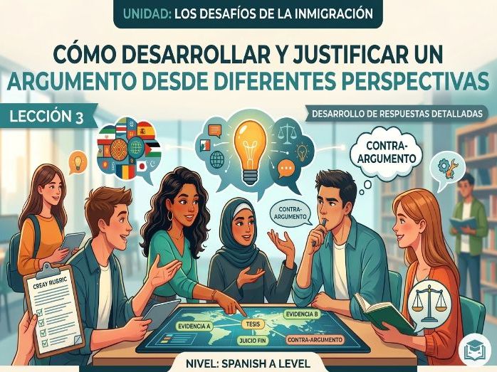 Los desafíos de la inmigración - How to develop and justify an argument from different perspectives