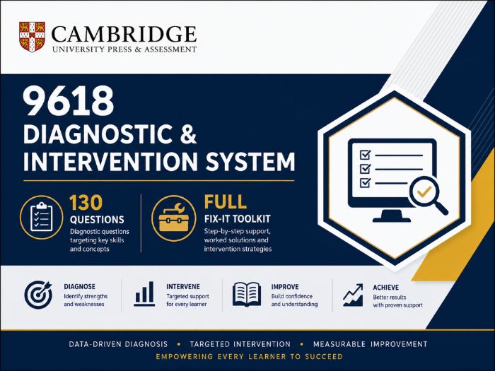 Cambridge 9618 Diagnostic & Intervention System | 130 Questions + Full Fix-It Toolkit