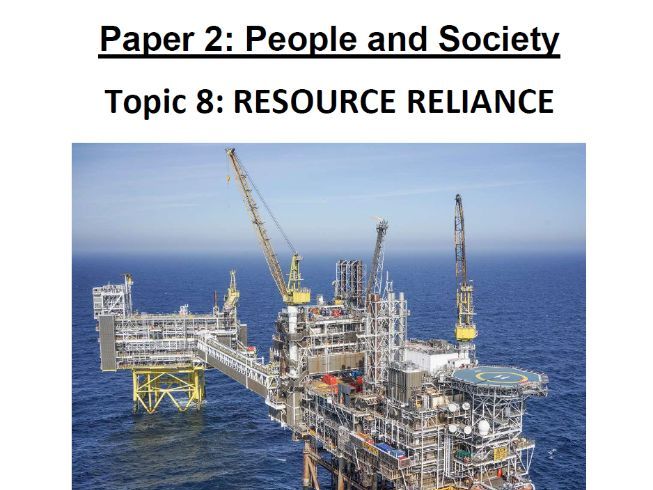 OCR-B GCSE Geography- RESOURCE RELIANCE Revision Guide
