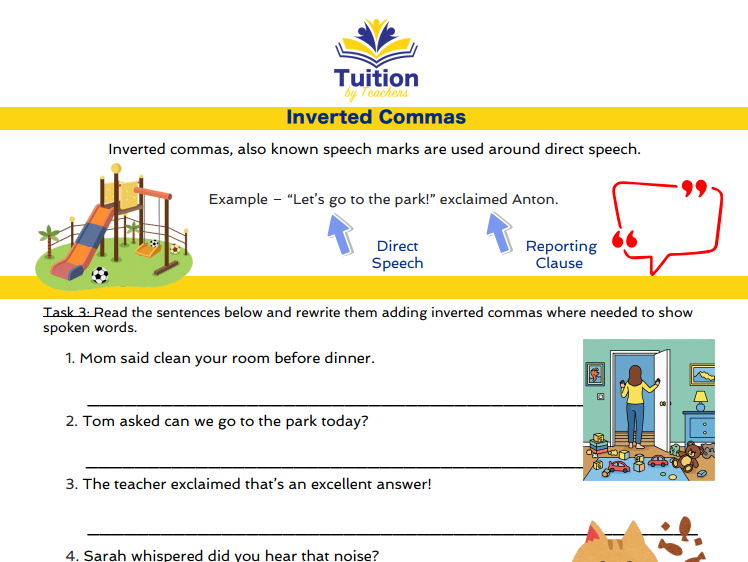 37. Year 4 Reading Comprehension & Inverted Commas