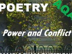 AQA CONFLICT AND POWER ANTHOLOGY POETRY MATCHING PAIRS ACTIVITY GAME KS4