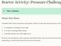 iGCSE Physics - 1.8 Pressure CORE