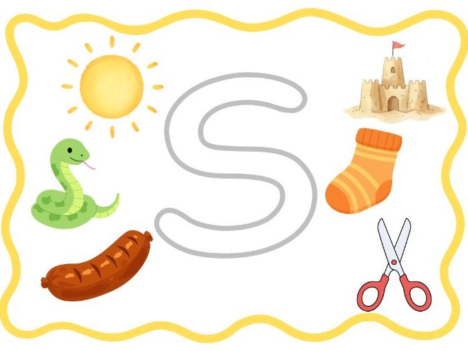 EYFS Phonics Letter Mat - S