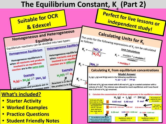 The Equilibrium Constant Kc (Part 2)