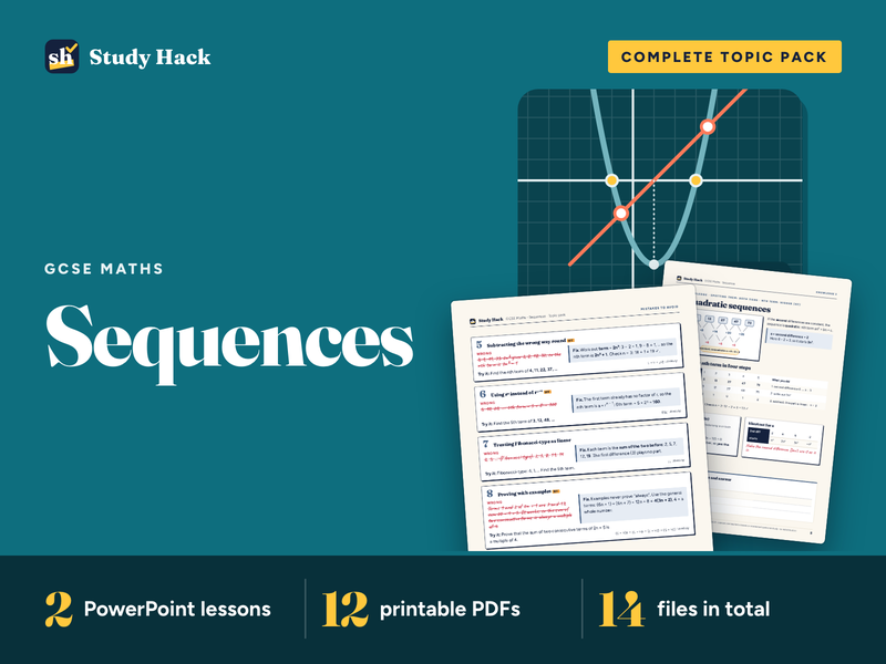 GCSE Sequences Complete Pack: nth Term+