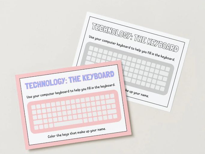 Computer Keyboard Worksheet.