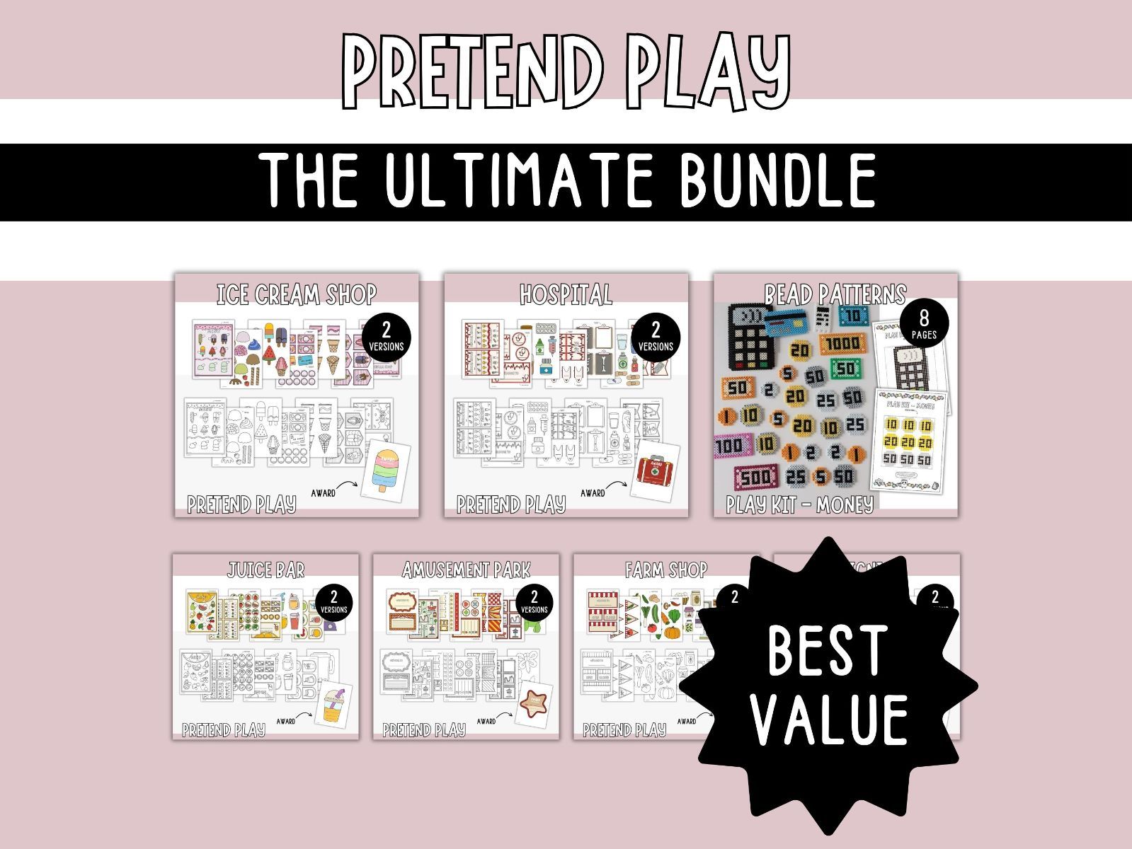 The Ultimate Pretend Play Bundle - Play Kit Printables