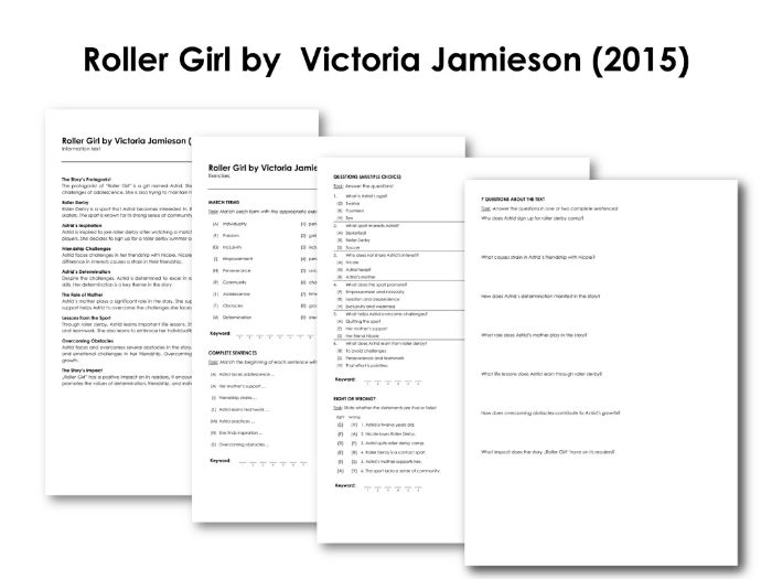 Roller Girl by Victoria Jamieson (2015) Teaching Resources