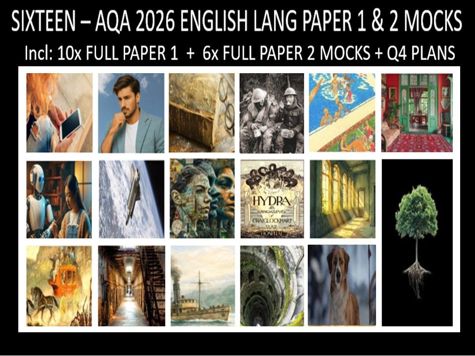 SIXTEEN - AQA PAPER 1 & 2 | 2026 FULL MOCKS | Q4 PLANS