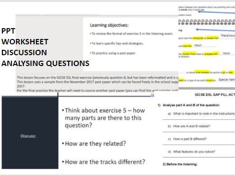 IGCSE ESL Listening gap fill tips and practice