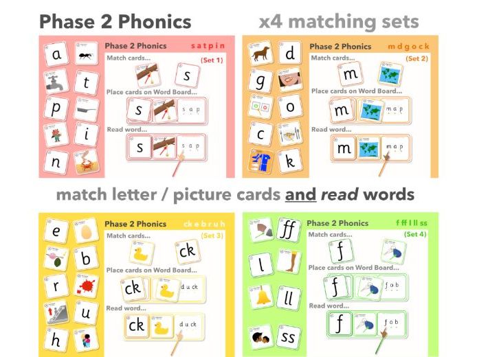 Phase 2 Grapheme/Picture Match: Reading CVC Words