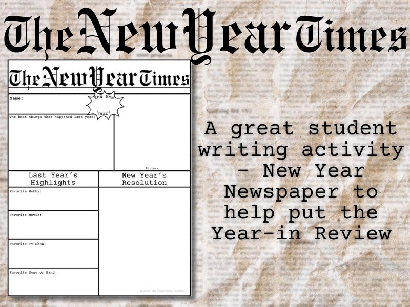 The New Year Times Reflection Page The Bewitched Teacher