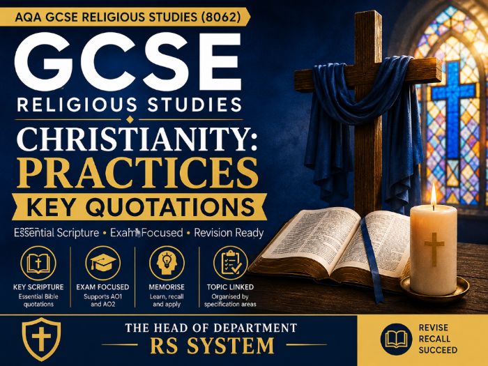 GCSE Religious Studies Christianity Practices Key Quotations | AQA 8062 Revision