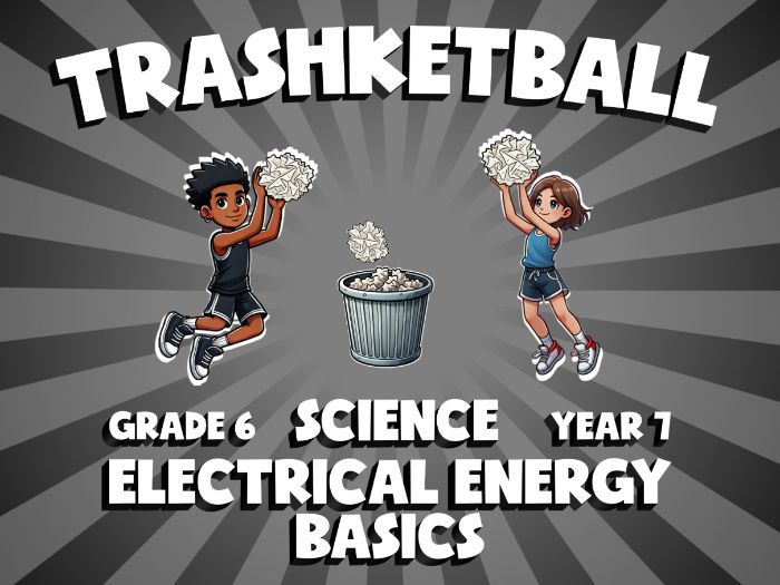 Electrical Energy Basics TRASHKETBALL Science Game | No-Prep Year 7 Review Activity
