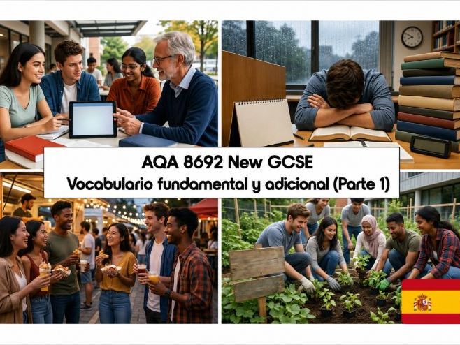 GCSE SPANISH: AQA 8692 New GCSE - Vocabulario fundamental y adicional (PART 1) - AQA New SPEC