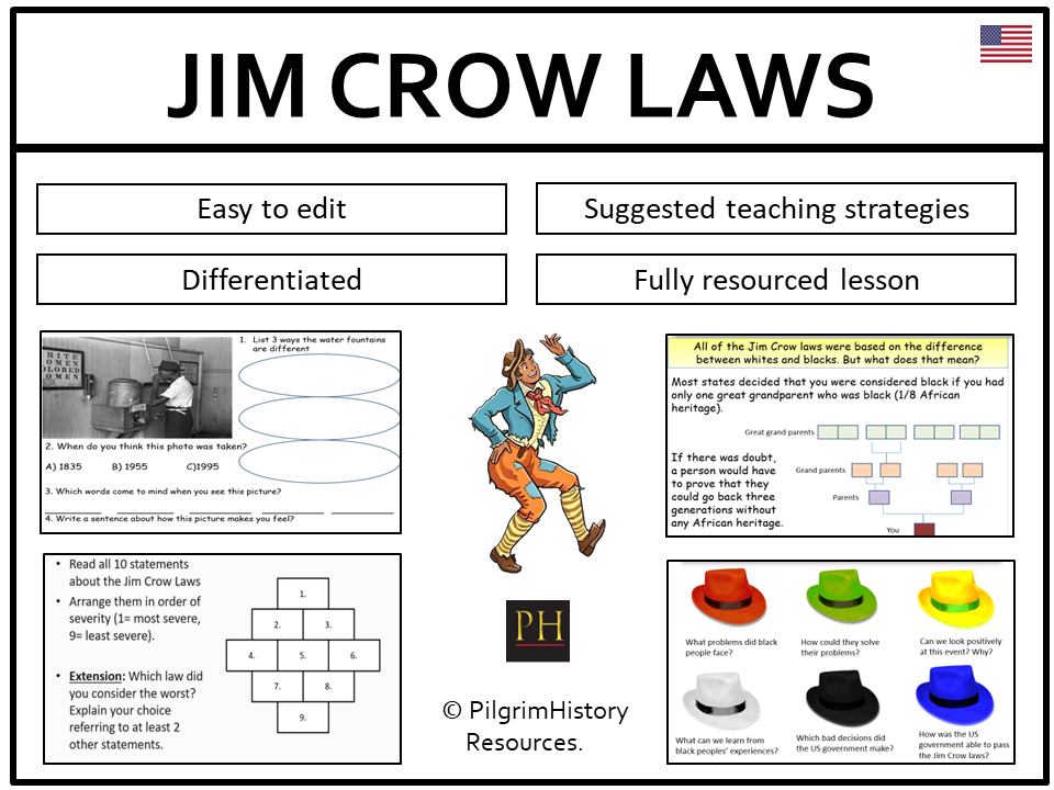 KS3 American Civil Rights: The Jim Crow Laws and Segregation in the South