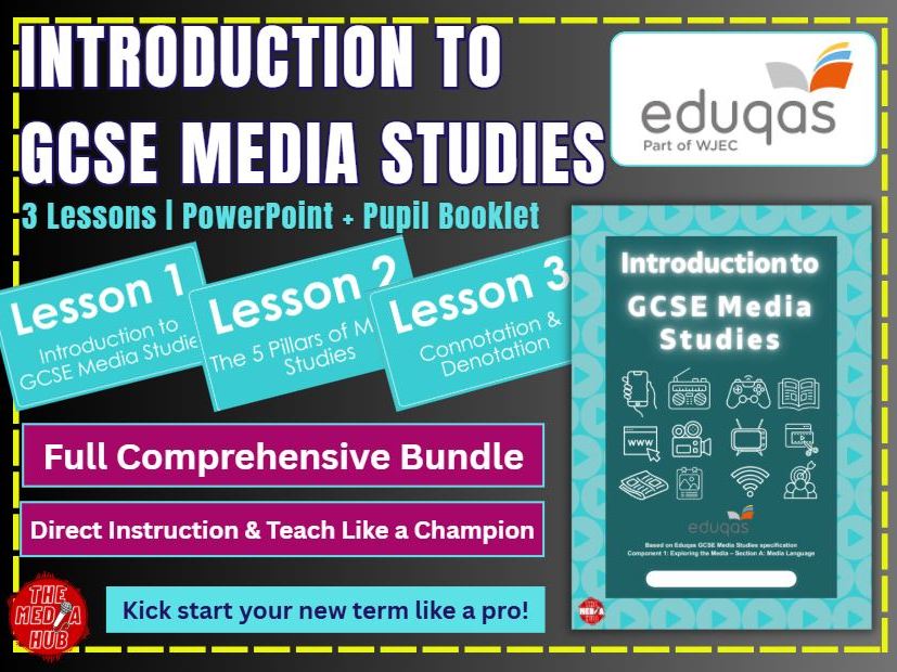 Complete Introduction to GCSE Media Studies | Eduqas | New 2027 | Comprehensive PPT + Booklet