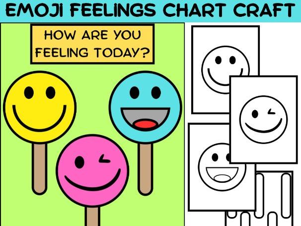Back to School Emojis Feelings Craft | SEL & First Week Icebreaker Activities