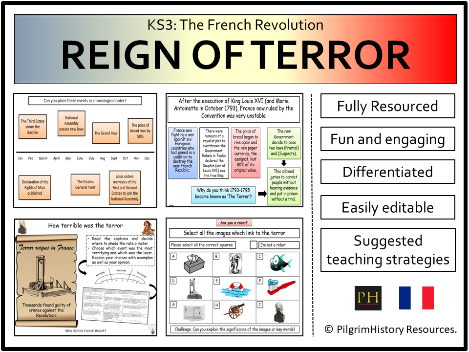 KS3 French Revolution: Reign of Terror 1793-1794